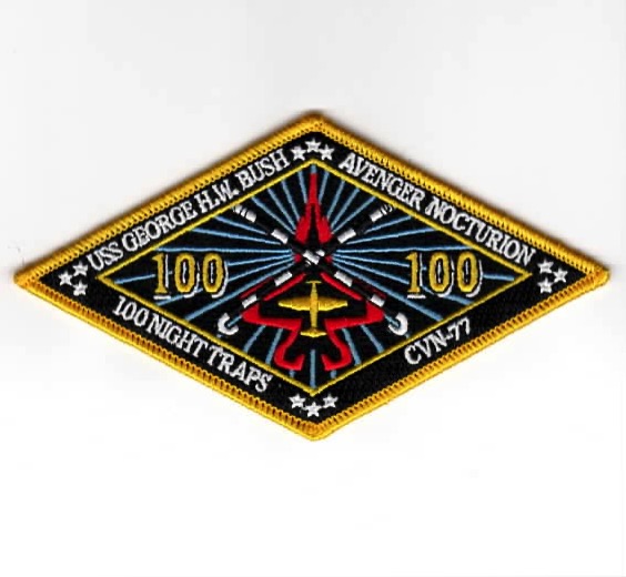 CVN-77 '100 NIGHT Traps' Patch