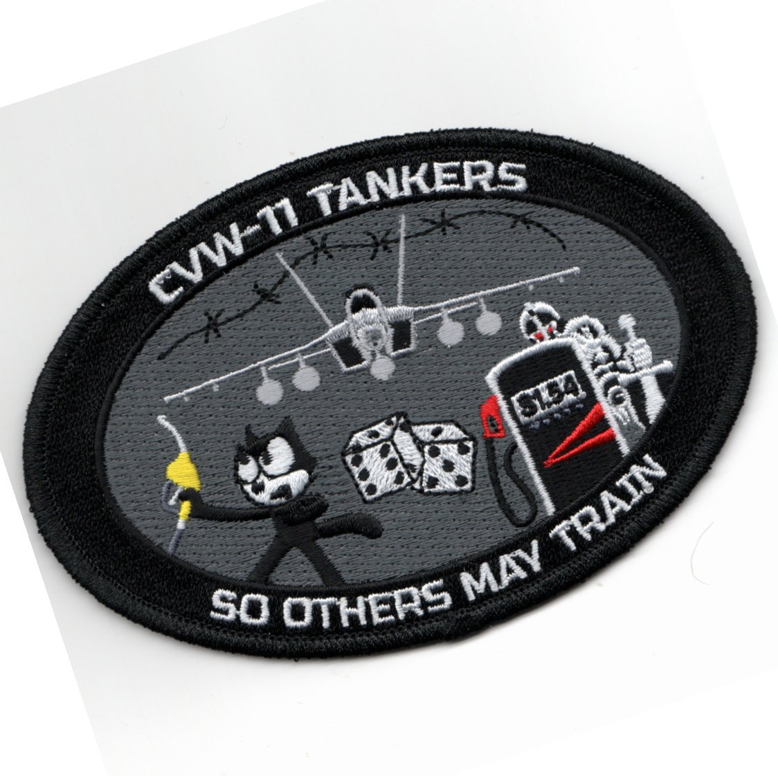 CVW-11 'TANKERS' Oval (Black)