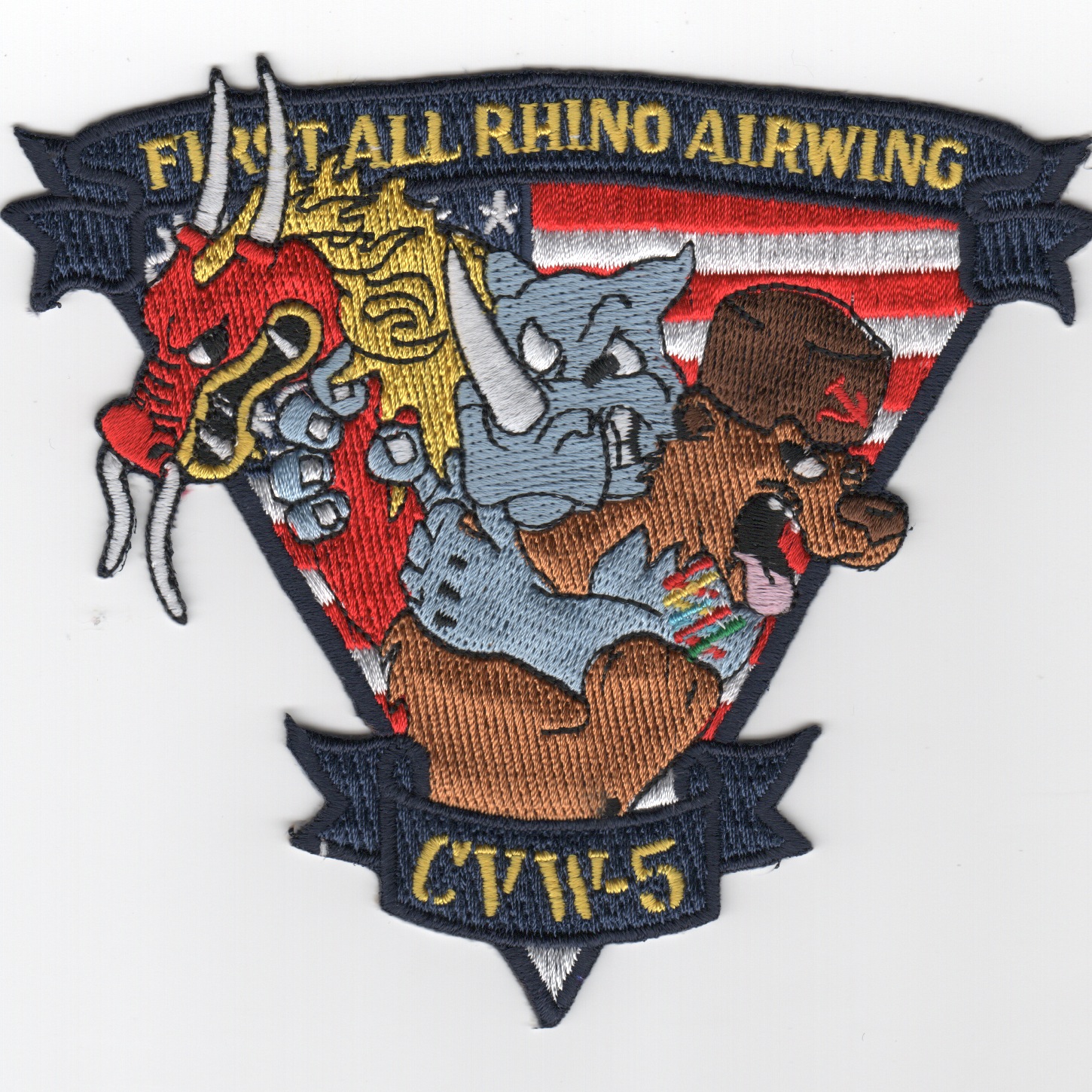 CVW-5 'FIRST ALL-RHINO' Patch