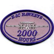 E-2C Hawkeye 2000 Hours Patch (Gray)