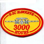 E-2C Hawkeye 3000 Hours Patch (Yellow)