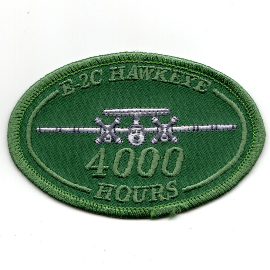 E-2C Hawkeye 4000 Hours Patch (Green)