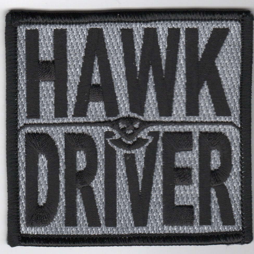 E-2C 'Hawk Driver' Patch (Black)