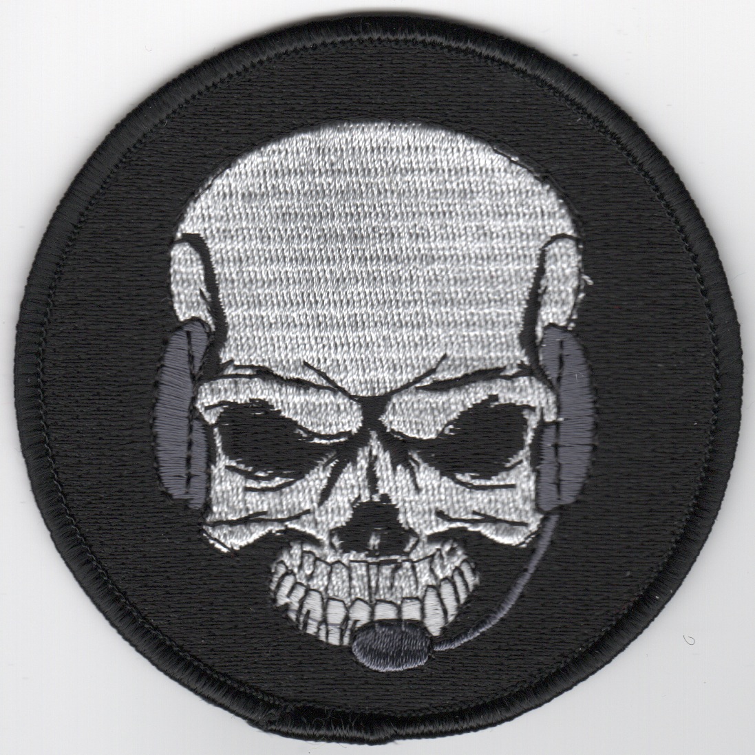 E-2C 'Skull w/Headset' (ROUND/Black)