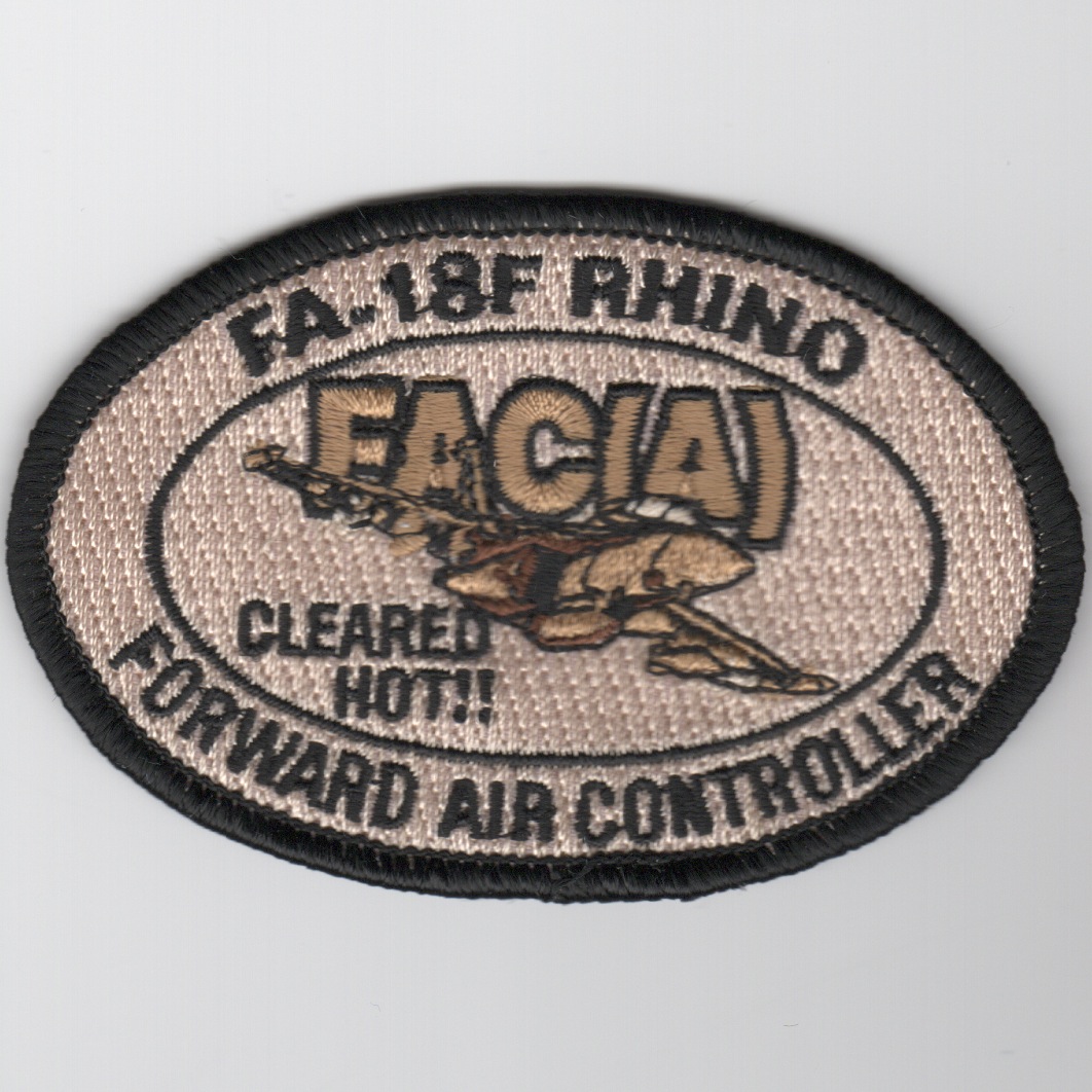 F/A-18F FAC-A Patch (Des-Oval)