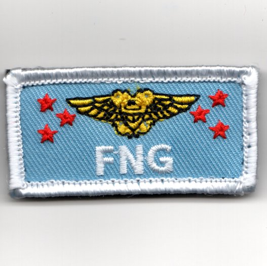 VAW-117 Miniature 'FNG' NFO Nametag (Lt. Blue)