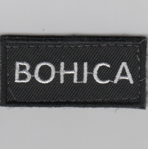 Flight Suit Sleeve - BOHICA (Black)