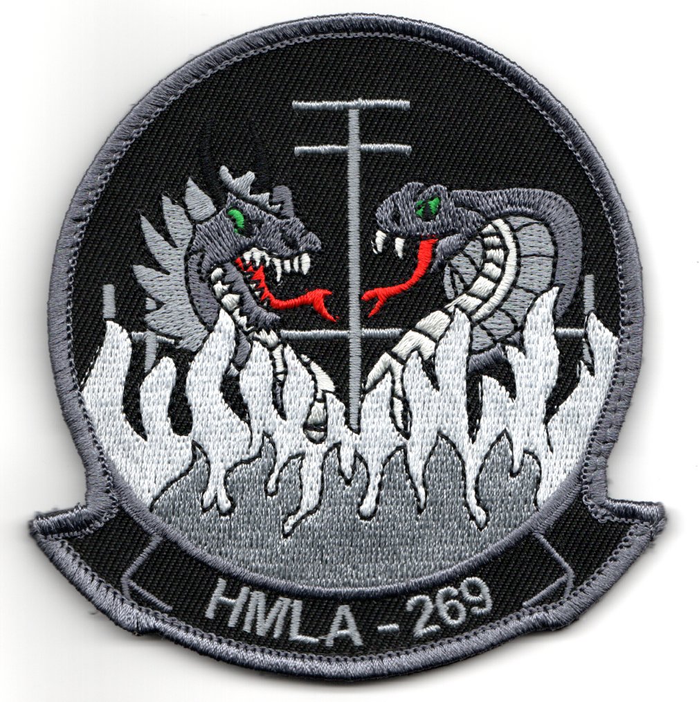 HMLA-269 Sqdn (Black-Gray/No Velcro)