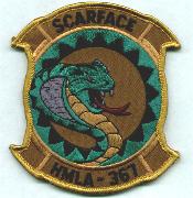 HMLA-367 Squadron Patch (Desert/Subd Green)