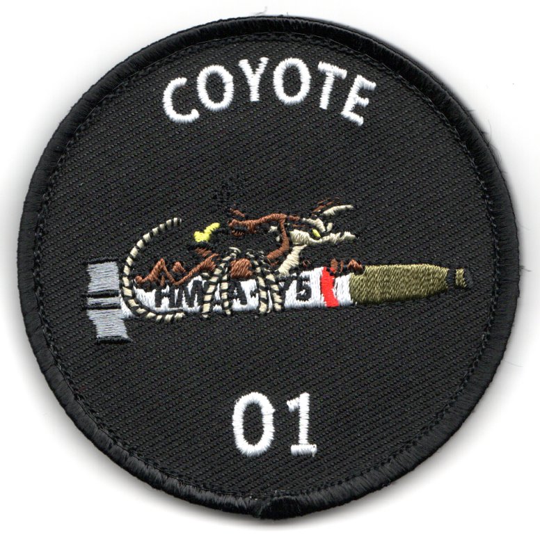 HMLA-775 'COYOTE 01' Bullet (Black/V)