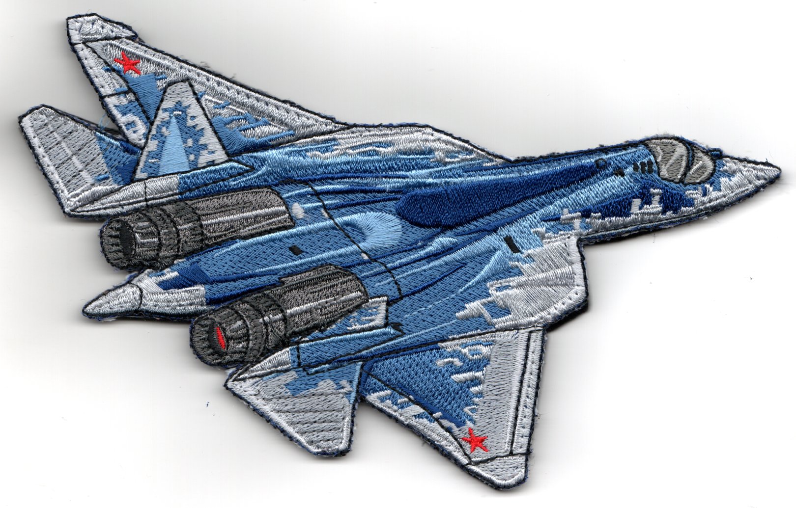 (MATT) Large SU-57 BackPatch (Blue-Gray/V)