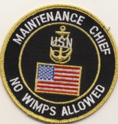Navy Maintenance Chief Patch