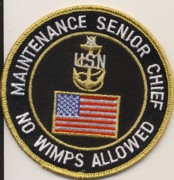 Navy Maintenance Senior Chief Patch