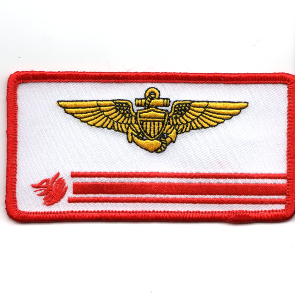 VF-1 Wolfpack 'PILOT' Nametag (Red-White/No V)