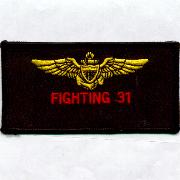 VF-31 Pilot Nametag (Black/Red Text)