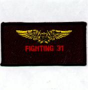 VF-31 WSO Nametag (Black/Red Text)