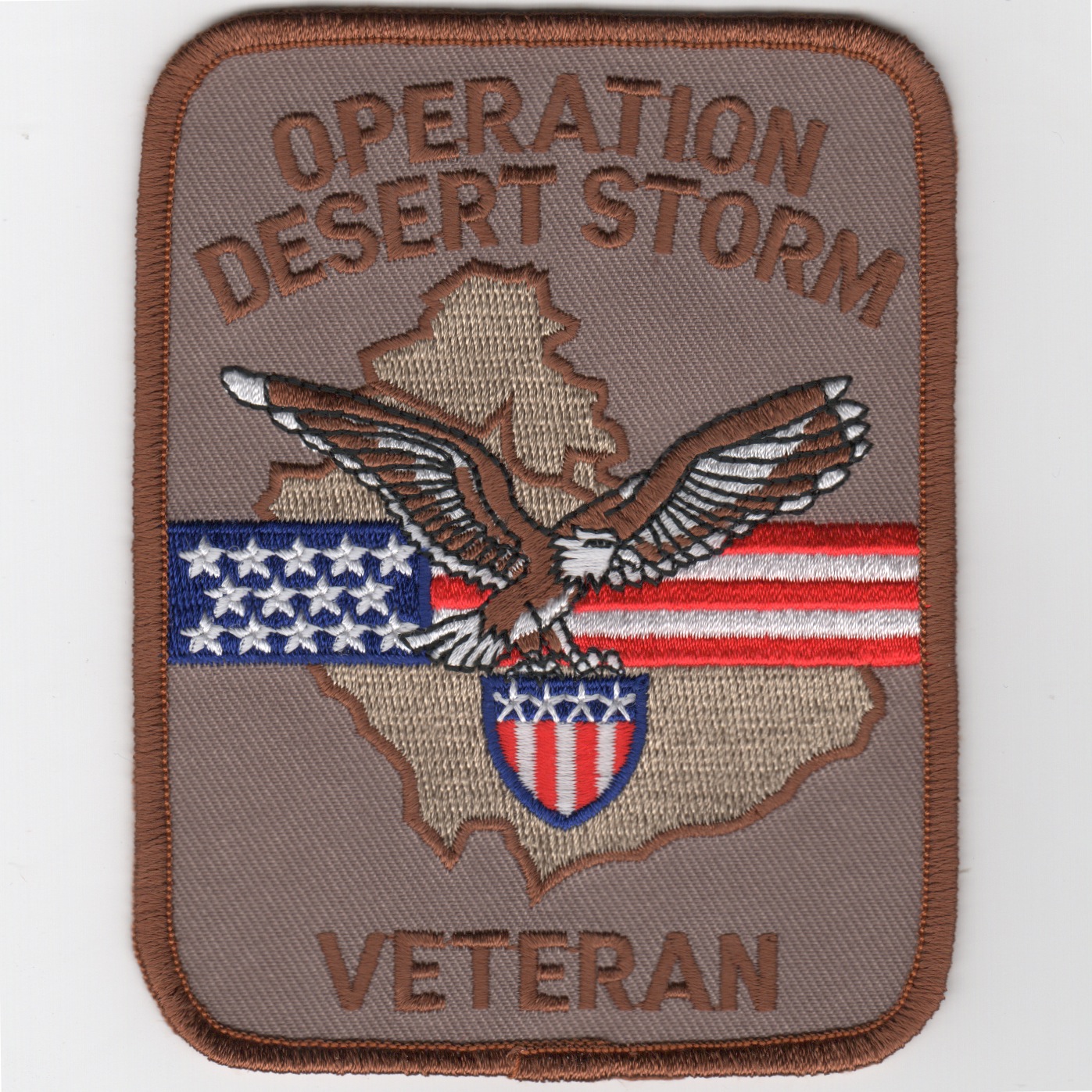 Operation DESERT STORM VETERAN Patch (Rect/Des)