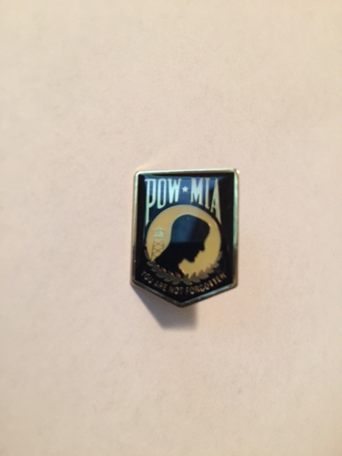 Lapel Pin - POW (Black)