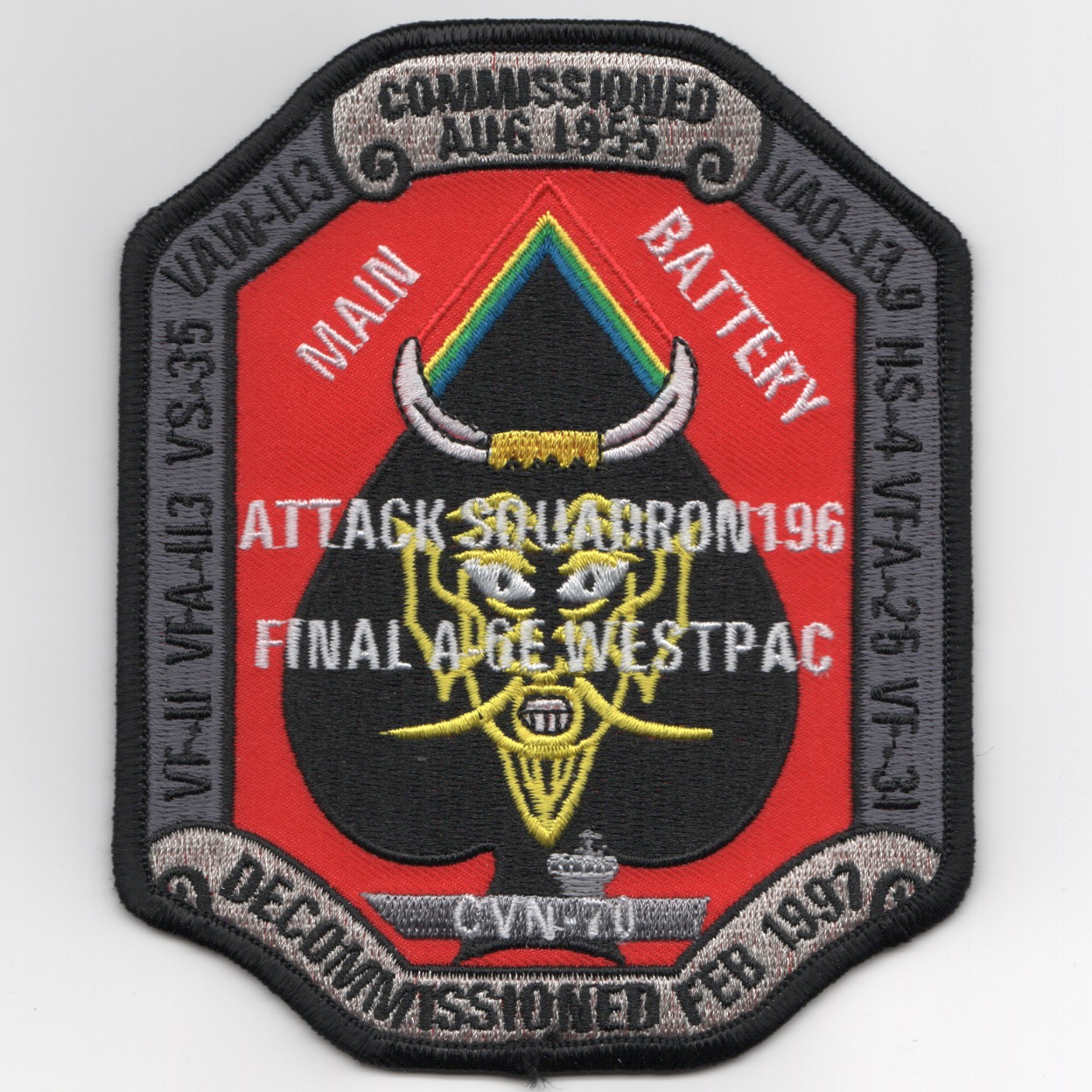 VA-196 1997 'DECOMM' Patch