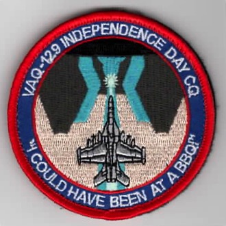 VAQ-129 'JULY 2023' CQ Bullet Patch (Blue/V)