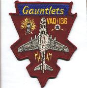 VAQ-136 EA-6B A/C Patch (Large/Maroon)