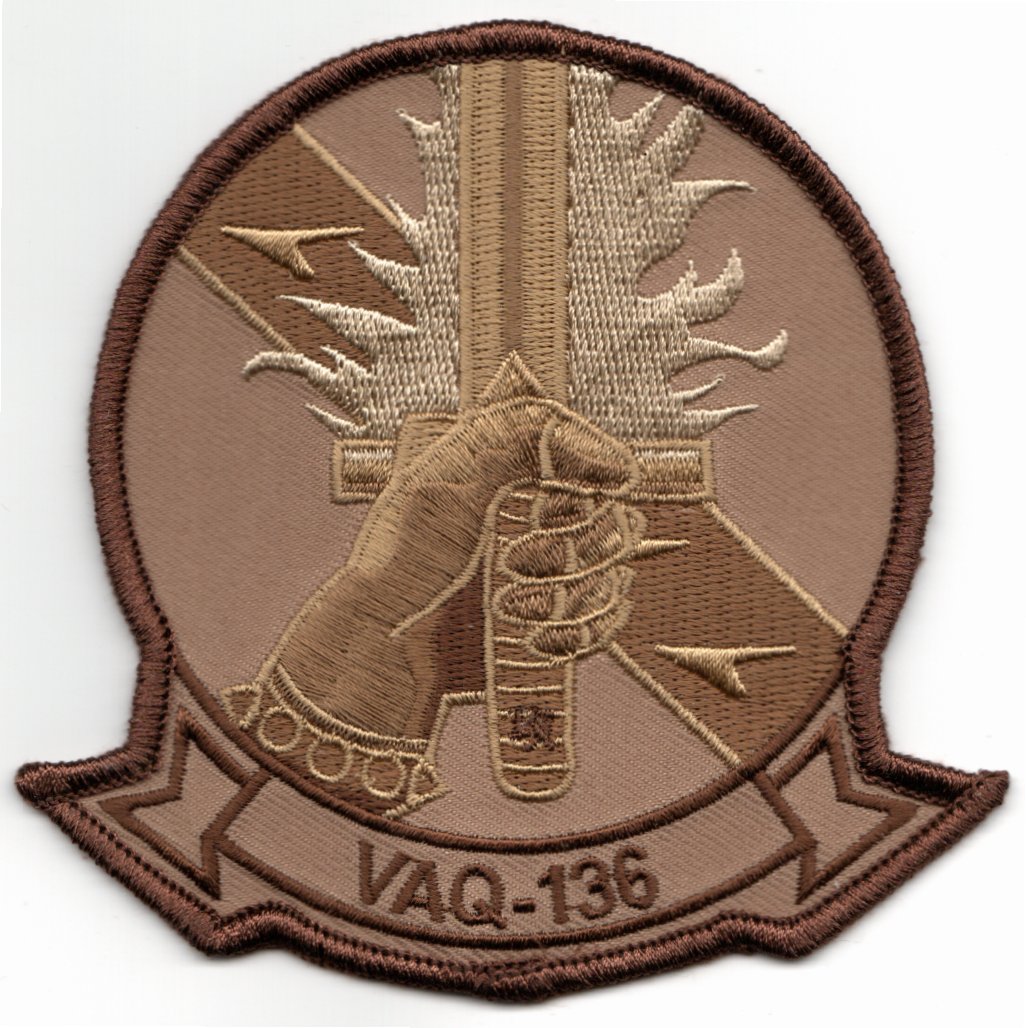 VAQ-136 Squadron Patch (Des/Hand-n-Sword)