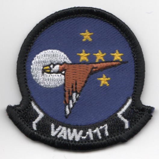 VAW-117 Squadron Patch (VERY Small/Blue)