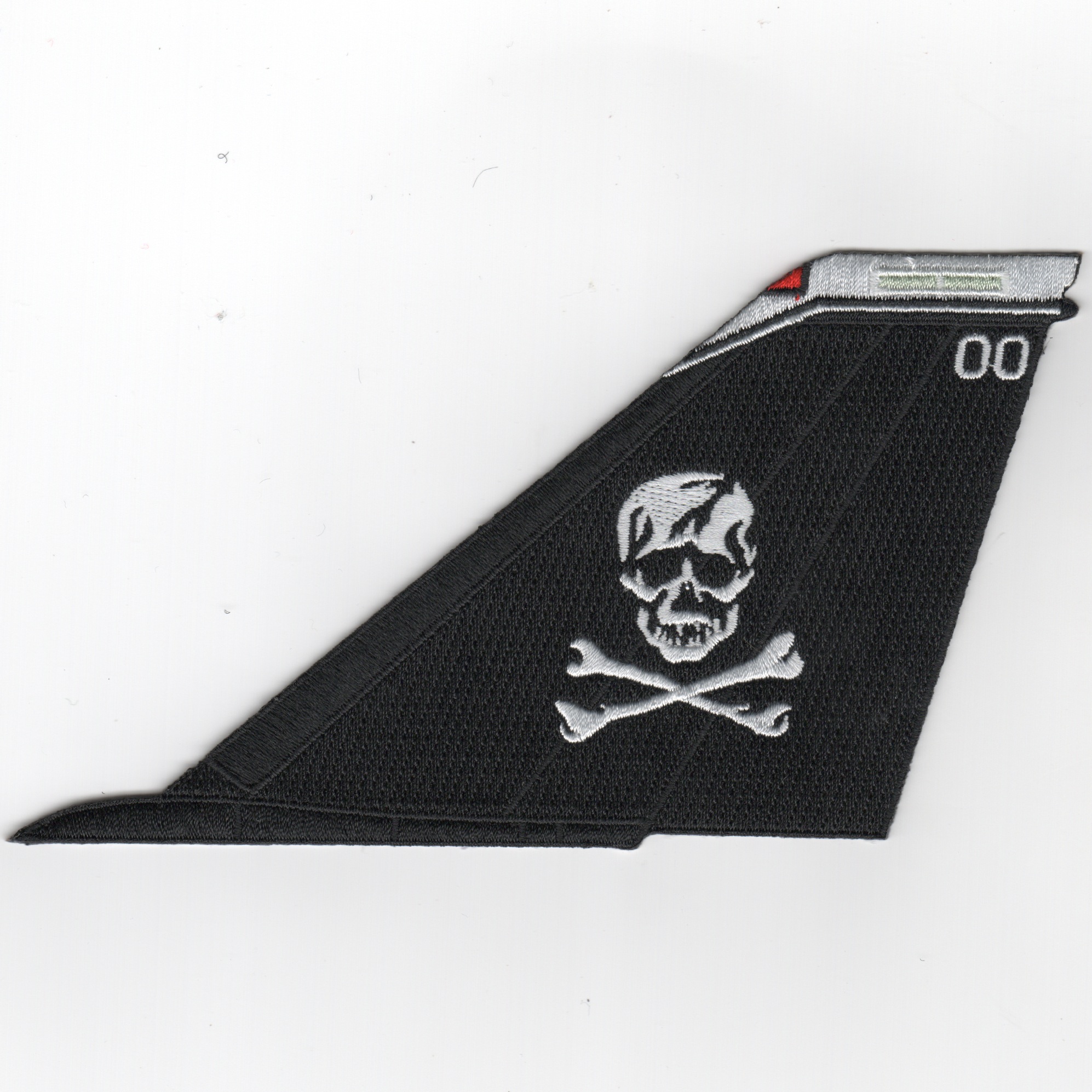 VF-103 F-14 Tailfin (Black/White Skull/White Tip/No Text)