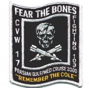 VF-103 'Fear the Bones'/USS COLE Patch