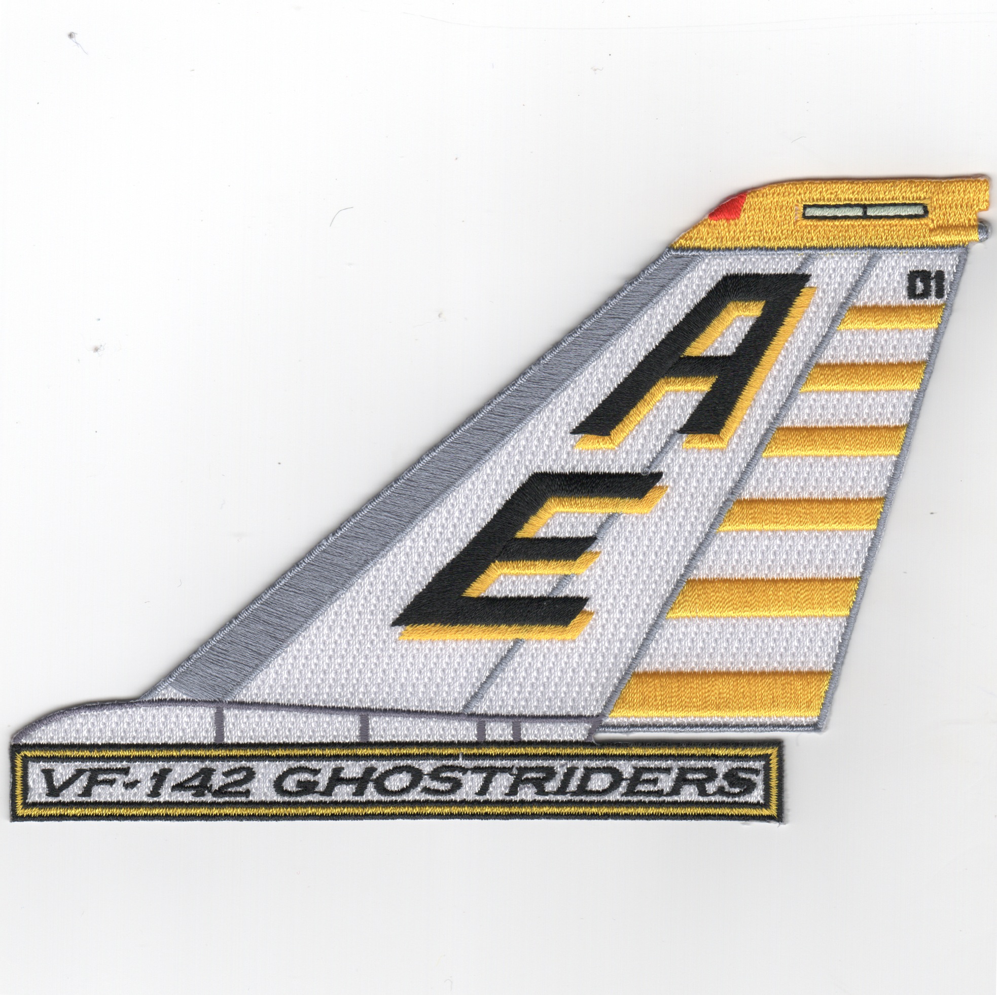 VF-142 F-14 Tailfin (Text/Ylw-Wht)