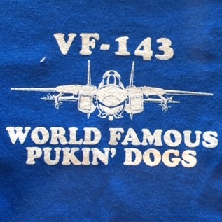 VF-143 F-14 Squadron T-shirt (Front Breast)