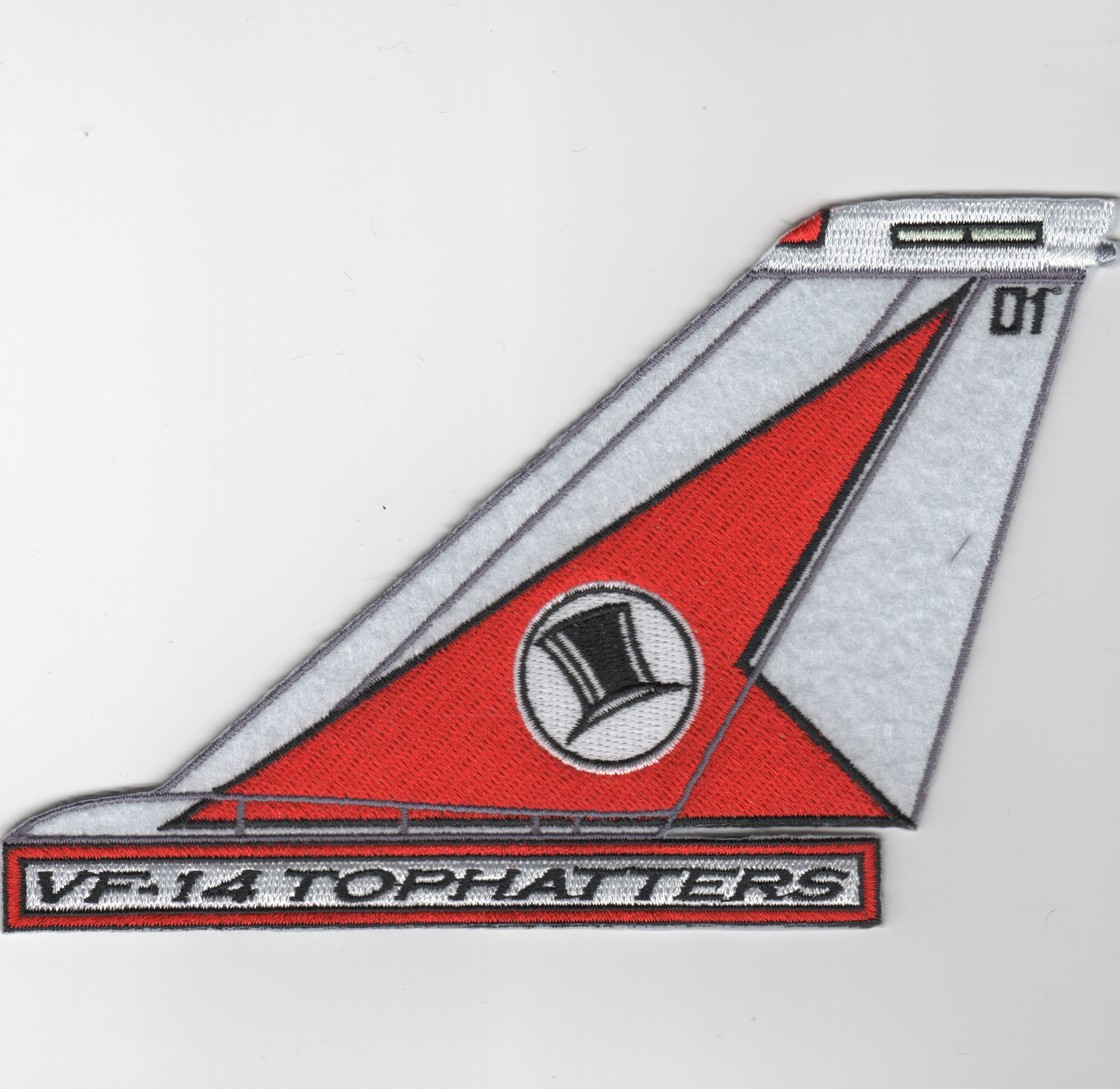 VF-14 F-14 Tomcat Tail Fin (Red/White/Text)