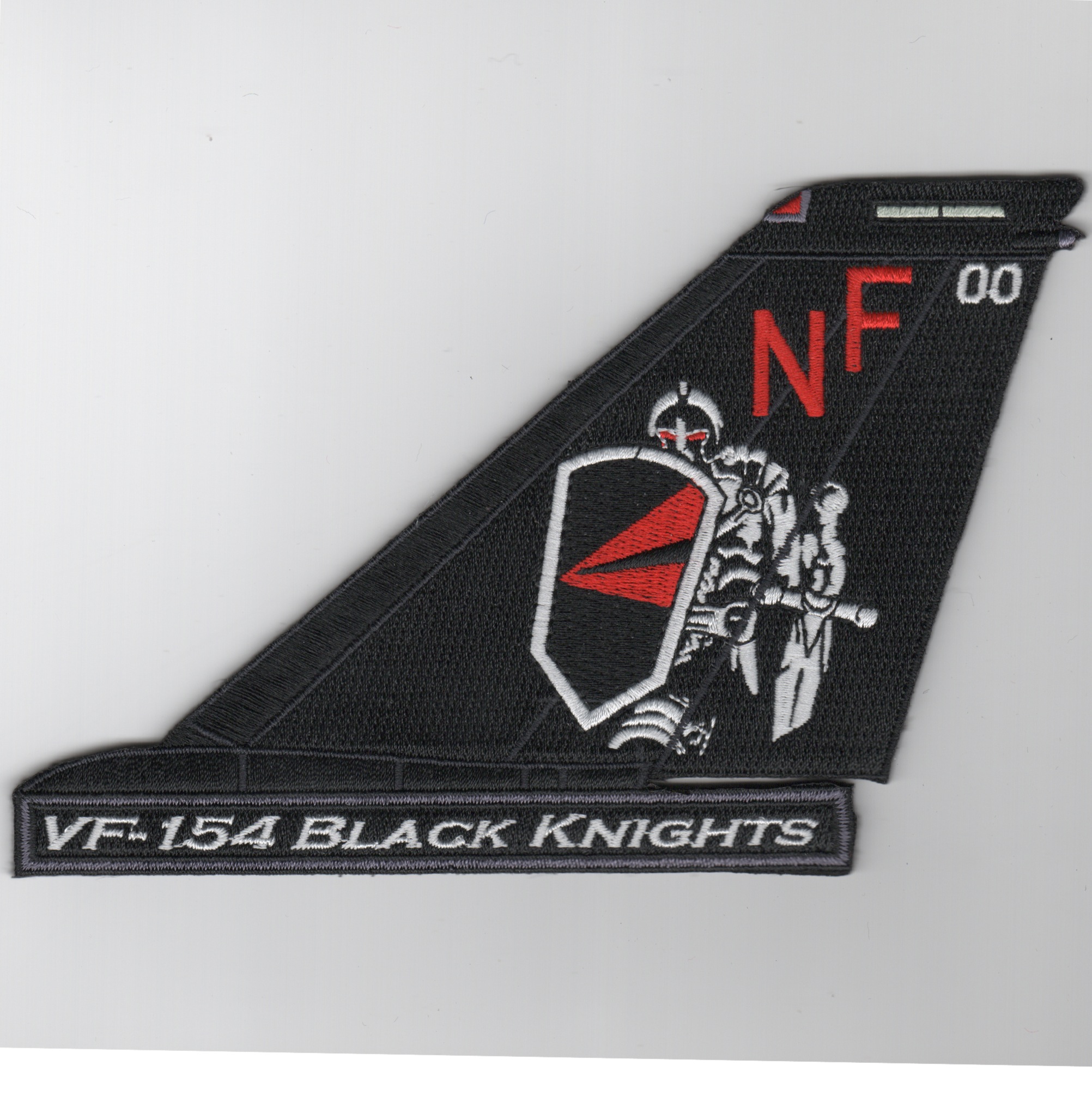 VF-154 F-14 Tailfin (Black/NF/Text)
