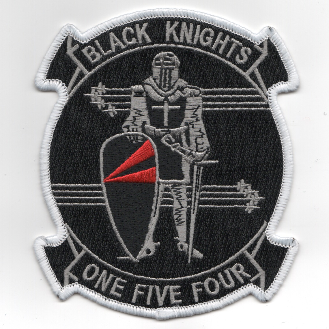 VF-154 Squadron Patch (White on Gray)