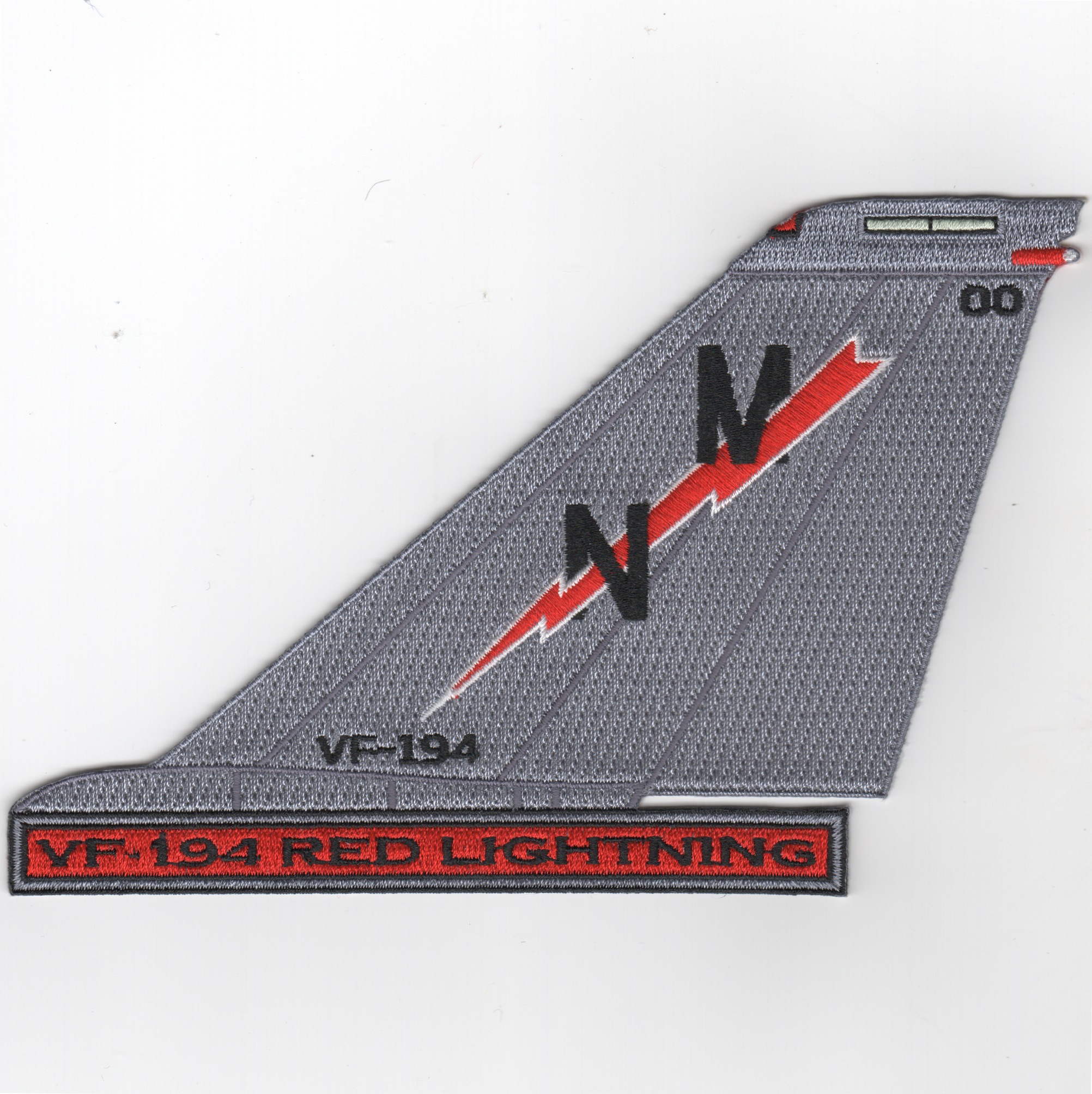 VF-194 F-14 Tailfin (Text/Red Lightning)