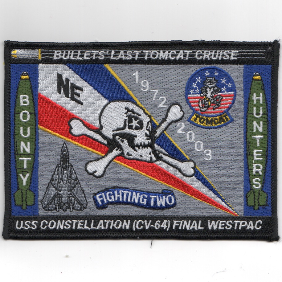 VF-2/CV-64 2003 'Last Tomcat' Cruise Patch (Lg/Rect)