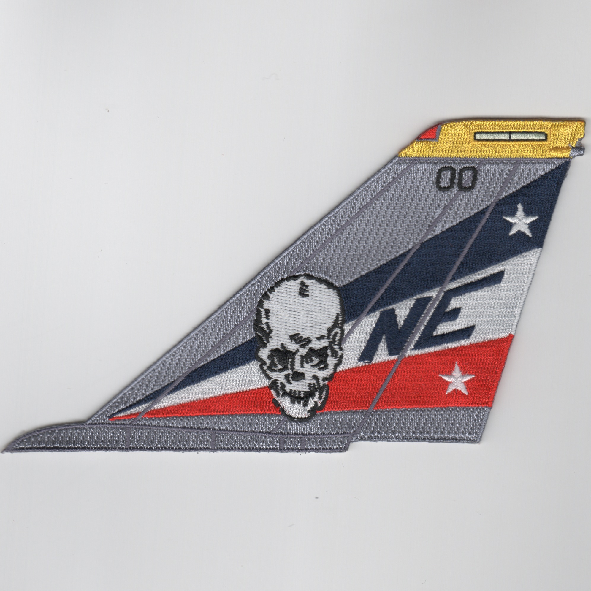 VF-2 F-14 Tomcat Tail (R/W/B-Skull-No Text)