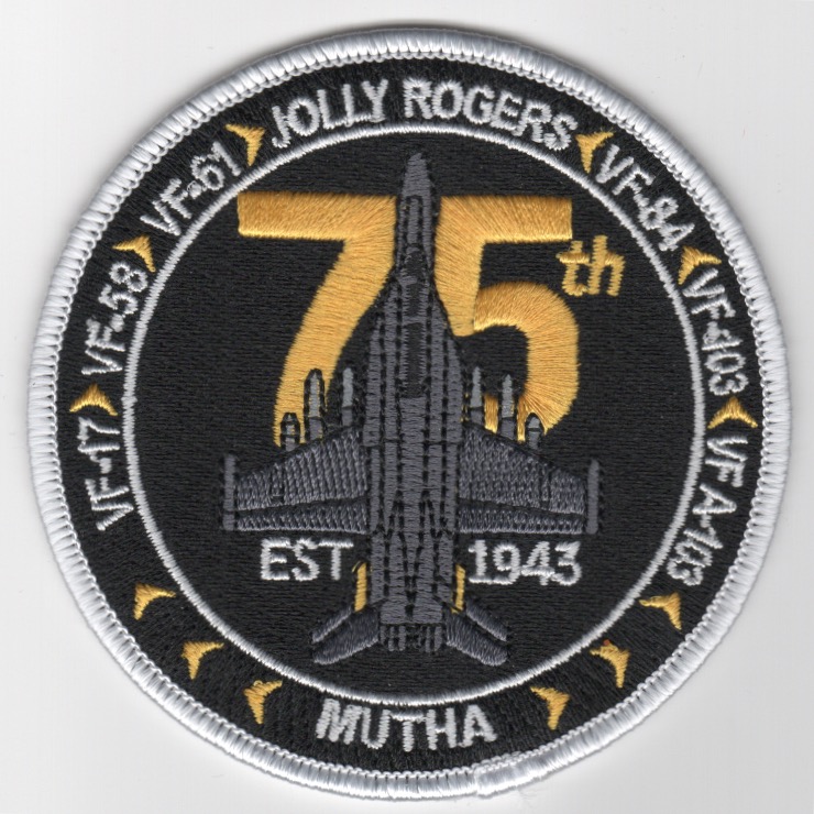 VFA-103 '75th Anniv' Bullet (Black)