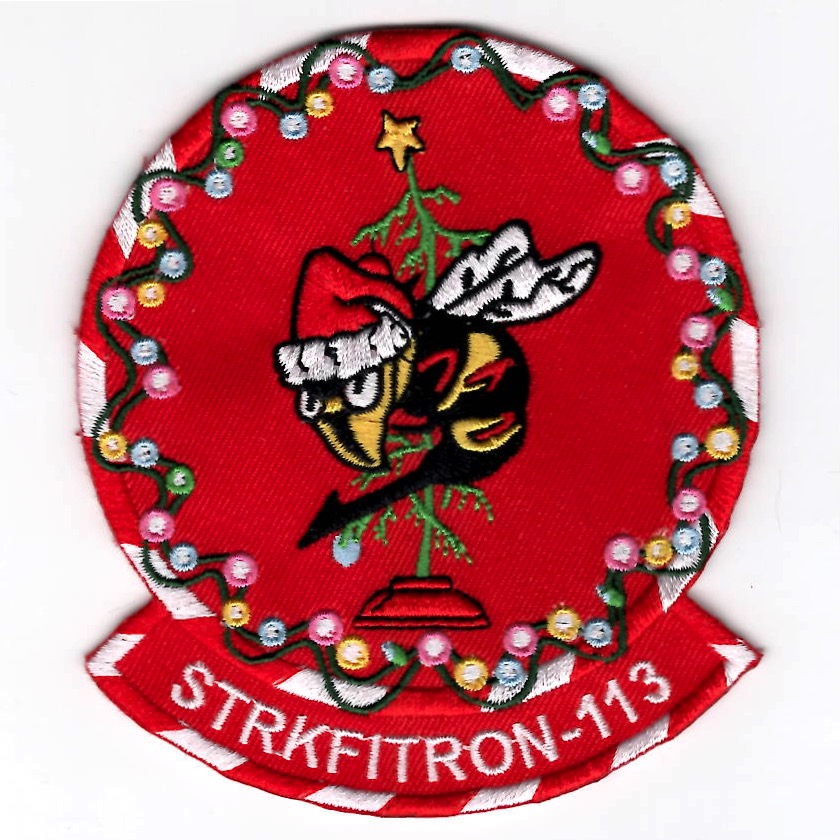 VFA-113 *CHRISTMAS* Squadron Patch (Red)