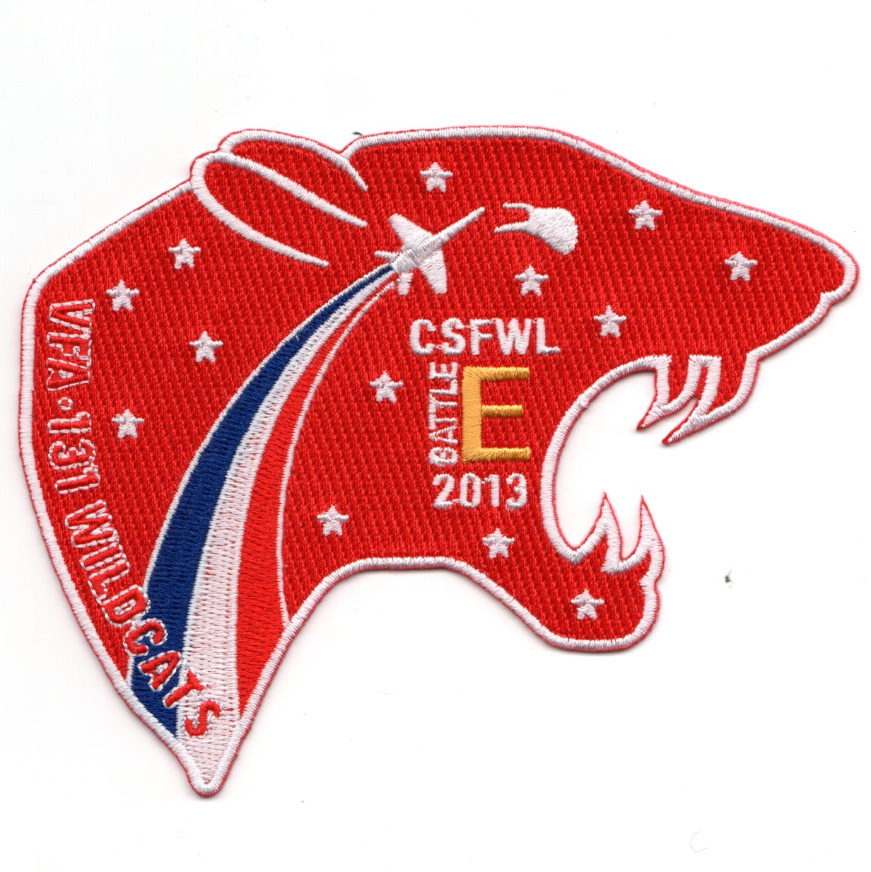 VFA-131 2013 *Battle 'E'* Patch (Red Cat-head)