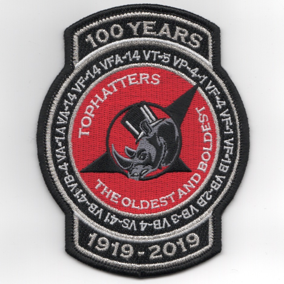 VFA-14 '100 Year Anniv' (2-Tabs/Blk-Red)