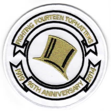 VFA-14 *95th Anniversary* Patch (Round/White)