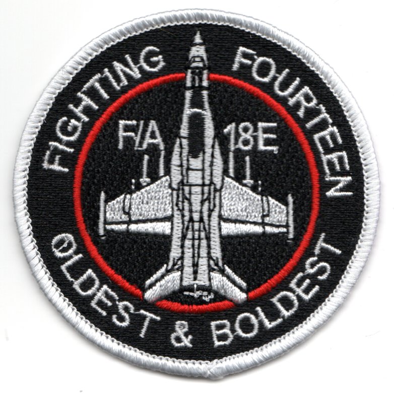 VFA-14 F/A-18E 'Bullet' Patch (B/W)