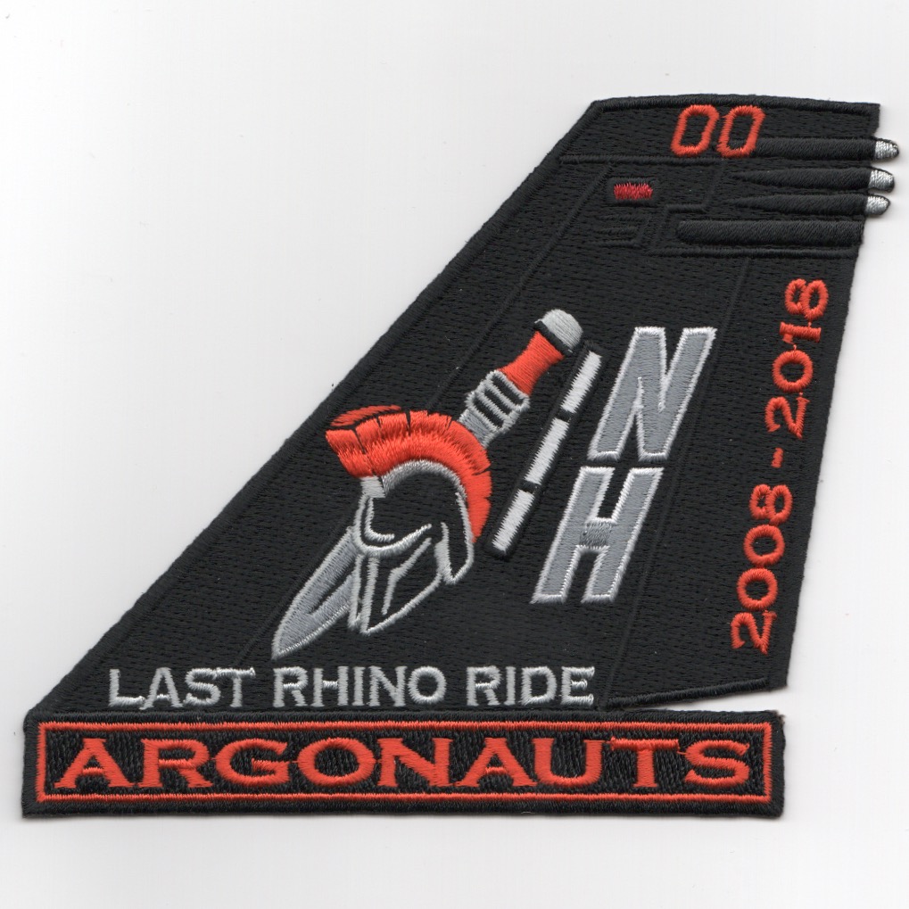 VFA-147 'LAST RHINO RIDE' TAILFIN