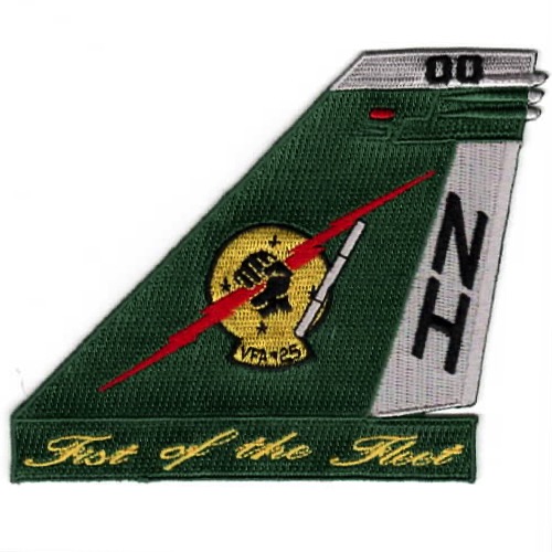 VFA-25 'FOTF' TailFin (GREEN/CURSIVE Letters)