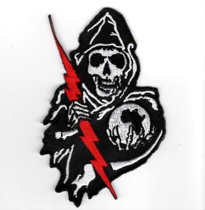 VFA-25 *GRIM REAPER* Backpatch (Small/No V)