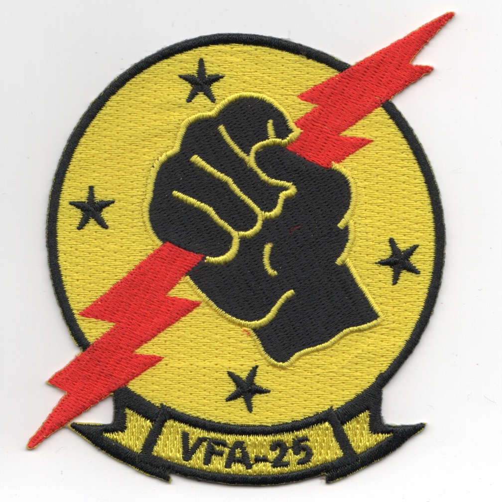 VFA-25 Squadron Patch (Yellow/Stars)