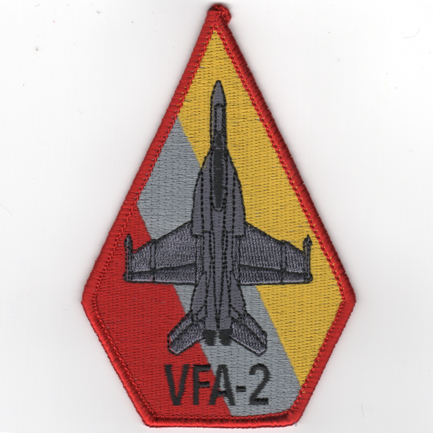 VFA-2 Aircraft 'Coffin' Patch (R/Gry/Ylw)