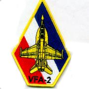 VFA-2 Aircraft 'Coffin' Patch (YELLOW Border)