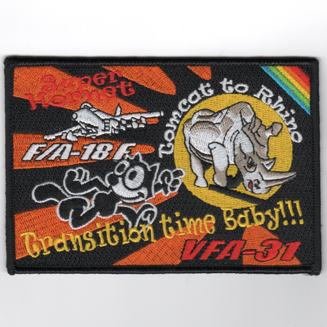 VFA-31 F/A-18F Weapons Patch (Orange-Square)